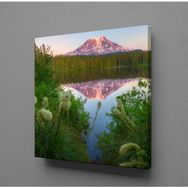Technopa Dağın Denize Yansıması 110x110 cm Kanvas Tablo