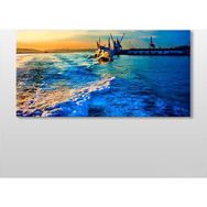 Technopa Dalgalı Deniz 160x80 cm Kanvas Tablo
