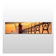 Technopa Deniz Feneri Iskele 210x70 cm Kanvas Tablo
