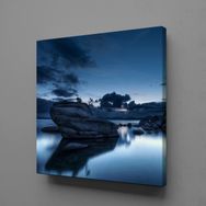 Technopa Deniz Kayalar 40x40 cm Kanvas Tablo