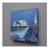 Technopa Deniz Kenarında Cami 30x30 cm Kanvas Tablo