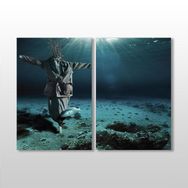 Technopa Denizaltı Korkuluk 60x50 cm Kanvas Tablo