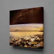 Technopa Denizdeki Taşlar 50x50 cm Kanvas Tablo