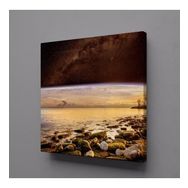 Technopa Denizdeki Taşlar 80x80 cm Kanvas Tablo