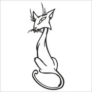 Technopa DERSTV773 130cm Kedi Folyo Sticker