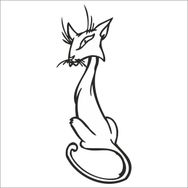 Technopa DERSTV773 160cm Kedi Folyo Sticker