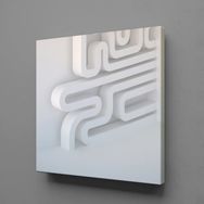Technopa Desen 80x80 cm Kanvas Tablo