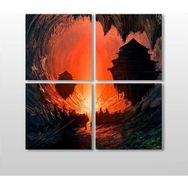 Technopa Dijital Dünya 70x70 cm Kanvas Tablo