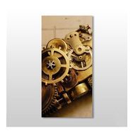 Technopa Dişli Çark 30x50 cm Kanvas Tablo