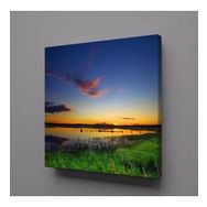 Technopa Doğa Deniz Manzarası 120x120 cm Kanvas Tablo