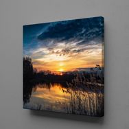 Technopa Doğa Manzarası 25x25 cm Kanvas Tablo