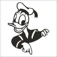 Technopa Duck 80 cm Folyo Duvar Stickerı