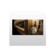 Technopa Eski Radyo 120x60 cm Kanvas Tablo