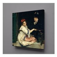 Technopa Fransız Kadınları 25x25 cm Kanvas Tablo