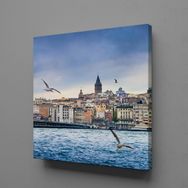 Technopa Galata Kulesi 40x40 cm Kanvas Tablo