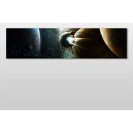Technopa Gezegen 150x50 cm Kanvas Tablo