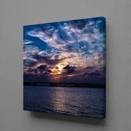 Technopa Gökyüzü Deniz 120x120 cm Kanvas Tablo