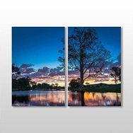 Technopa Göl Manzara 70x60 cm Kanvas Tablo