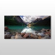 Technopa Göl Manzarası 220x110 cm Kanvas Tablo
