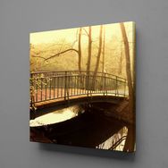 Technopa Göldeki Köprü 70x70 cm Kanvas Tablo