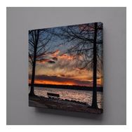Technopa Gün Batımı Manzarası 110x110 cm Kanvas Tablo