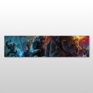 Technopa Hayvanlar 180x60 cm Kanvas Tablo