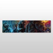 Technopa Hayvanlar 60x20 cm Kanvas Tablo