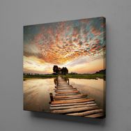 Technopa İskele 120x120 cm Kanvas Tablo