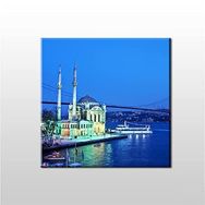 Technopa Istanbul Köprü ve Camii 190x190 cm Kanvas Tablo