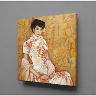 Technopa Japon Kadın Temalı 50x50 cm Kanvas Tablo