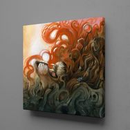 Technopa Kahverengi Aslan 60x60 cm Kanvas Tablo