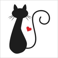 Technopa Kalpli Kedi 100 cm Folyo Duvar Stickerı