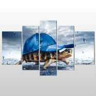 Technopa Kaplumbağa 245x140 cm Kanvas Tablo