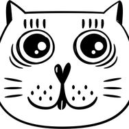 Technopa Kedi 50 cm Folyo Duvar Stickerı
