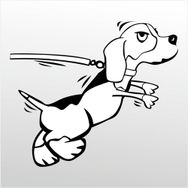Technopa Kızgın Köpek 60 cm Folyo Duvar Stickerı
