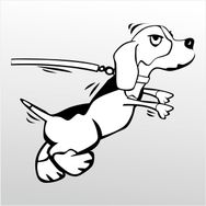 Technopa Kızgın Köpek 70 cm Folyo Duvar Stickerı