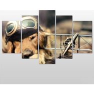 Technopa Köpek 155x90 cm Kanvas Tablo