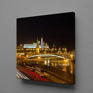 Technopa Köprü 70x70 cm Kanvas Tablo
