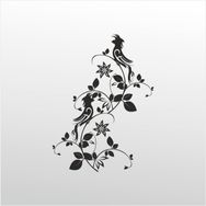 Technopa Kuş Deseni 100 cm Folyo Duvar Stickerı