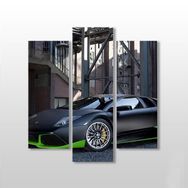 Technopa Lamborghini Araba 97x100 cm Kanvas Tablo