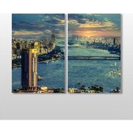 Technopa Miami Manzara 70x60 cm Kanvas Tablo