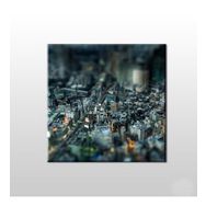 Technopa Minyatür Şehir 100x100 cm Kanvas Tablo