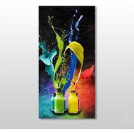 Technopa Naturel Boya Şişeleri 130x195 cm Kanvas Tablo