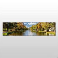 Technopa Orman ve Nehir 120x40 cm Kanvas Tablo