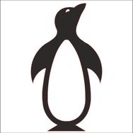 Technopa Penguen 80 cm Folyo Duvar Stickerı