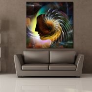 Technopa Renk Kartelası 90x90 cm Kare Kanvas Tablo