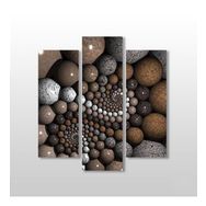 Technopa Sahilden Taşlar 97x100 cm Kanvas Tablo
