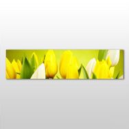 Technopa Sarı Laleler 240x80 cm Kanvas Tablo