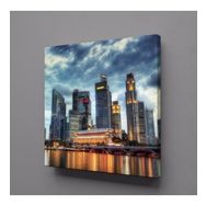 Technopa Şehir Görüntüsü 110x110 cm Kanvas Tablo