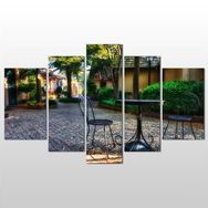 Technopa Sokaktaki Masa 155x90 cm Kanvas Tablo